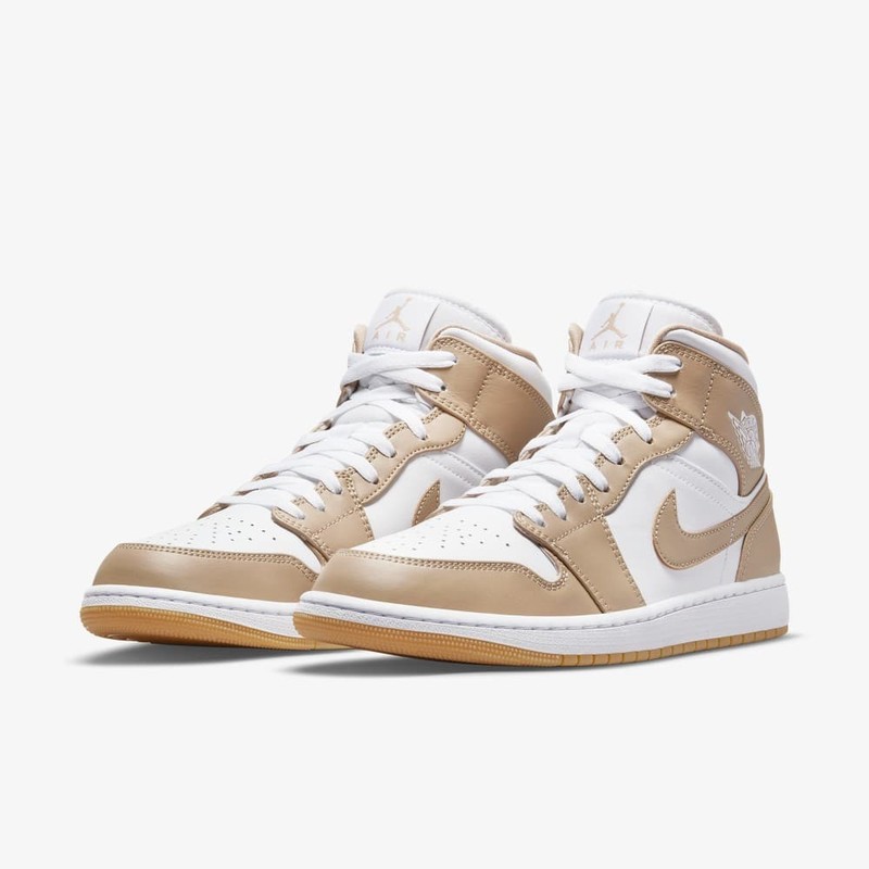 Jordan 1 shop mid khaki